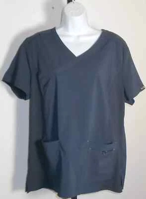 Blusa Médica Koi Basics Gris Pizarra Lados Elásticos Enfermeras Talla XL  Foto 1 de 2