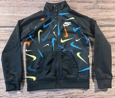 Nike Jacket All Over Print Youth Boys Sweatshirt track Jacket Size 4T - Image 1 of 4
