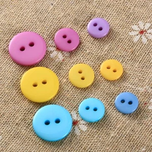 100x Round Mixed Colour Button Decorate Cloth Craft Headdress Sewing Accessories - Picture 1 of 19