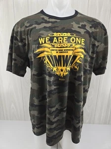 UMWA UNITED MINE WORKERS OF AMERICA USA UNION MADE CAMO MEN’S 2XL T SHIRT - Picture 1 of 14