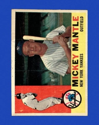 1960 Topps Set-Break #350 Mickey Mantle BAJA CALIDAD (alterado) *GMCARDS* Foto 1 de 2