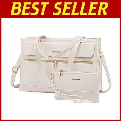 Bolso para portátil de 15,6 pulgadas para mujer, maletín impermeable bolso de mano Foto 1 de 4