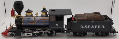 LGB 2028D DSP&P 2-6-0 Mogul Steam Locomotive & Tender #71 EX - Image 1 of 4