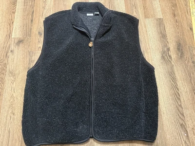 Cherokee Sweater, Men's Size Medium, Black, Full Zip, Vest, Fleece - Image 1 of 4