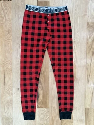 Victoria's Secret розовый красный и черный буйвол клетку вафли вязаный бегун размер Med - Изображение 1 из 4
