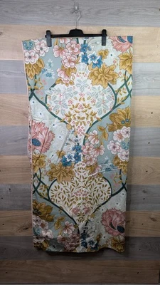 Par de paneles de cortina Anthropologie Besiana algodón floral 127 cm ancho 213 cm caída  Foto 1 de 4