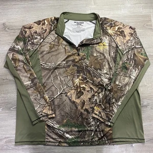 RealTree Xtra Men’s Camo 1/4 Zip Longsleeve Shirt Size 2XL Hunting Scent Factor - Picture 1 of 9