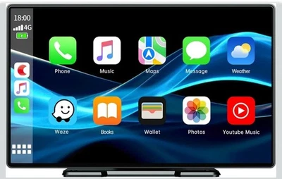 Autoradio Navigatore Portatile Wireless Android 9 Pollici Nero Carplay - Immagine 1 di 4