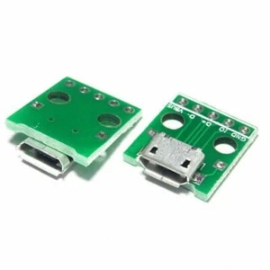 5Pcs MICRO USB SMD To DIP Adapter 5 Pin Female Connector B Type PCB Converter - Picture 1 of 3