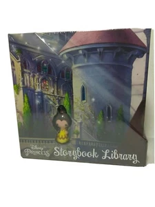Disney Princess Storybook Library 6 Book Set w/ Poster,Stickers, Belle Key Chain - Imagen 1 de 5