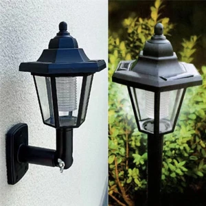 Outdoor Solar Lights Landscape Lamp Powered Wall Lantern LED Pathway 2x - Picture 1 of 8