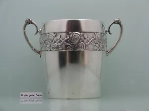 WMF - fino Art Nouveau ~1910 - -- ENFRIADOR DE VINO champán de champán - plateado -- - - Imagen 1 de 17