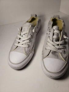 Converse CTAS Shoreline Women's Size 6.0 Light Gray Sneakers Slip On Shoes - Picture 1 of 12