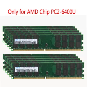 Samsung 40GB KIT (10X4GB ) PC2-6400U RAM 4GB DDR2 800MHZ Memory 240pin For AMD - Picture 1 of 12