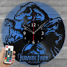 LED Vinyl Uhr Jurassic Park Licht Vinyl Schallplatte Wanduhr Dekor Zuhause 3965