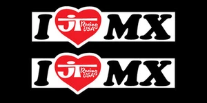 VINTAGE MOTOCROSS JT Racing I Love MX decal sticker RM YZ CR KX Honda  - Picture 1 of 1