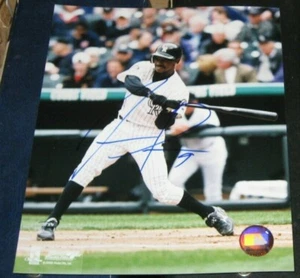 Juan Pierre Colorado Rockies SIGNED AUTOGRAPHED Photo File 8x10 Baseball MLB - Picture 1 of 1