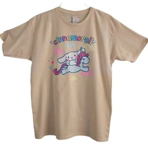 Sanrio's Women's Cream Color Cinnamoroll T-Shirt Size L - Picture 1 of 3