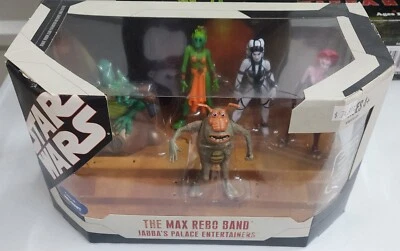 STAR WARS MAX REBO BAND JABBA’S PALACE MUSICIANS ENTERTAINERS WALMART BOX NEW - Image 1 of 3