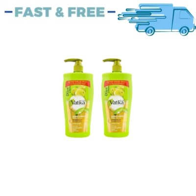 2X Xampu Vatika Nutre & Protect com Azeite e Henna 600ml - Imagem 1 de 3