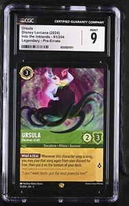 Disney Lorcana Ursula 91/204 Legendary - Into the Inklands-Error- CGC 9 - Picture 1 of 3