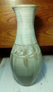 LARGE MID CENTURY STUDIO POTTERY FLOOR VASE. POTTERS MARK. LEACH TRADITION. - Picture 1 of 12