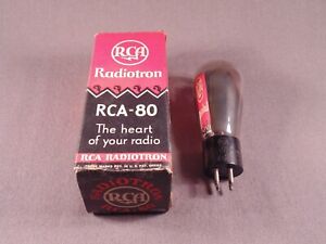 1 UX280 RCA RADIOTRON 80 Type Globe Antique Radio HiFi Amp Vacuum Tube NOS