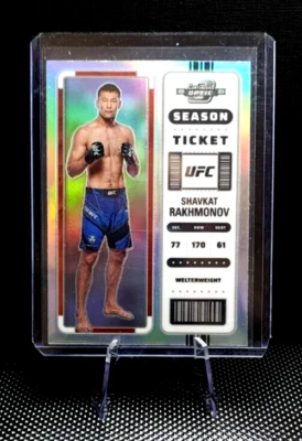 2023 Panini Chronicles UFC SHAVKAT RAKHMONOV Contenders Optic Season Ticket #367 - Image 1 of 2