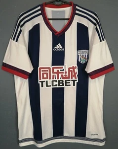 MEN ADIDAS FC WEST BROMWICH ALBION 2015/2016 SOCCER FOOTBALL SHIRT JERSEY SIZE M - Picture 1 of 10