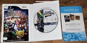 Super Smash Bros. BRAWL Wii game COMPLETE Mario Kirby TESTED Link_Samus cib SSBB