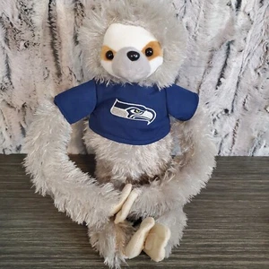 Seattle Seahawks Gray Hanging Sloth 16" Plush NFL Stuffed Animal Collectible Toy - Picture 1 of 7