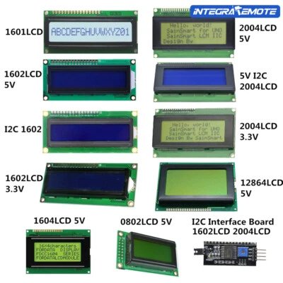 1601 1602 1604 0802 2004 12864 5V 3.3V Character LCD Display Module For Arduino - Bild 1 von 4