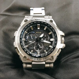 CASIO G-Shock MT-G MTG-G1000D-1A2JF GPS Solar Powered Radio Black×Blue Japan - Picture 1 of 7