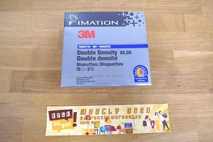3M IMATION DS,DD 5.25" 360kb 48tpi Floppy Disks - IBM formatted - 10 Pack - NOS - Photo 1/8