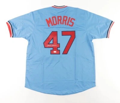 Jack Morris Signed Minnesota Twin Throwback Jersey (JSA COA) 1991 World Champion - Image 1 of 4