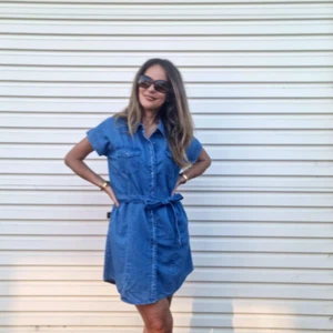 NEW COUNTRY DENIM -DENIM DRESS MID BLUE WASH S8-16 - Picture 1 of 4