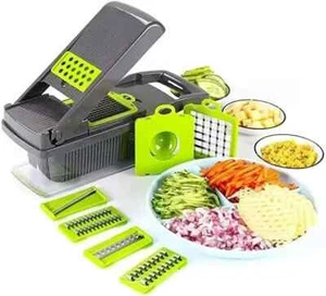 14-in-1 Fruit Vegetable Food Cutter Onion Dicer Vegetable Chopper Kitchen Slicer - Picture 1 of 11