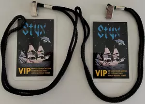 STYX "Come Sail Away" RARE!! Lot of 2 VIP Lanyard Passes! Collectible!! - Picture 1 of 2