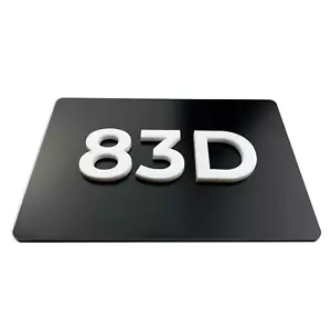 Black Apartment Signage - Custom Numbers - Hotel Door Signs - Suite Room Sign - Picture 1 of 8