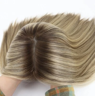 Peluca de cabello 100 % humano para mujer peluca recta sedosa resaltada Foto 1 de 4