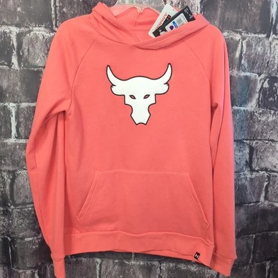 Sudadera con capucha Under Armour Bull/Rock Coral para niños talla XL, YXL Pull-over ¡NUEVA CON ETIQUETAS! Foto 1 de 4