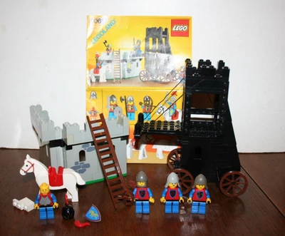 Lego 6061 1984 vintage: Castillo: Caballeros León - Torre de asedio con instrucciones 99 % Foto 1 de 4