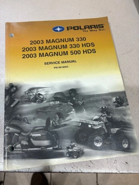 2003 Polaris Magnum 330 330 HDS 500 HDS 700 9918063 Manual de Loja de Serviço com CD - Imagem 1 de 1