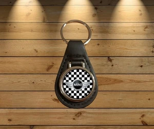 Mini. Leather Key Fob. Key Ring / Tag. Car . John Cooper Works Mini Cooper. BMW  - Bild 1 von 3