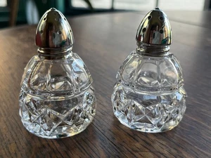 Vintage Cut Glass Salt & Pepper Shakers West Germany EUC - Set of 2 - Picture 1 of 8