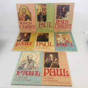 8 Lot Graded Press Booklets 6 About Apostle Paul 2 About Jesus - Picture 1 of 15