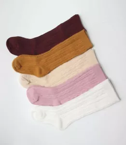 Toddler Knee high socks Girls Socks Cable Socks Baby socks Toddler socks Kids - Picture 1 of 9
