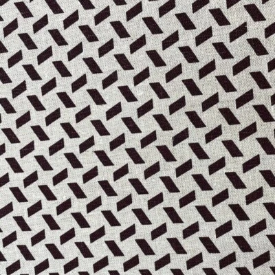 Colección Virginia White - Berenjena Criss Cross - Lino - Tapicería - 2 1/4 años Foto 1 de 3