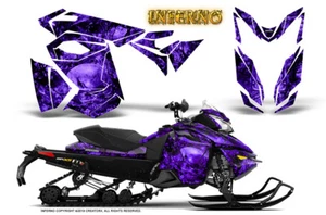 KIT DE GRÁFICOS SKI-DOO REV XS MXZ RENEGADA MOTO DE NIEVE TRINEO CREATORX INFERNO PÚRPURA - Imagen 1 de 1