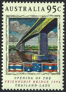 1994 Australia SG# 1448 Friendship Bridge Thailand Laos mint MNH MUH - Imagen 1 de 1